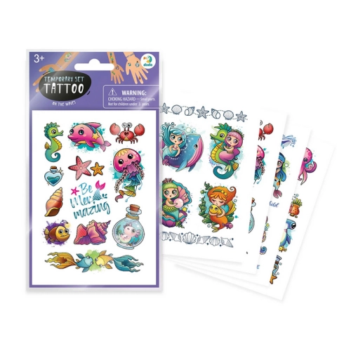 Zestaw tymczasowych tatuaży Morskie zabawy 301103